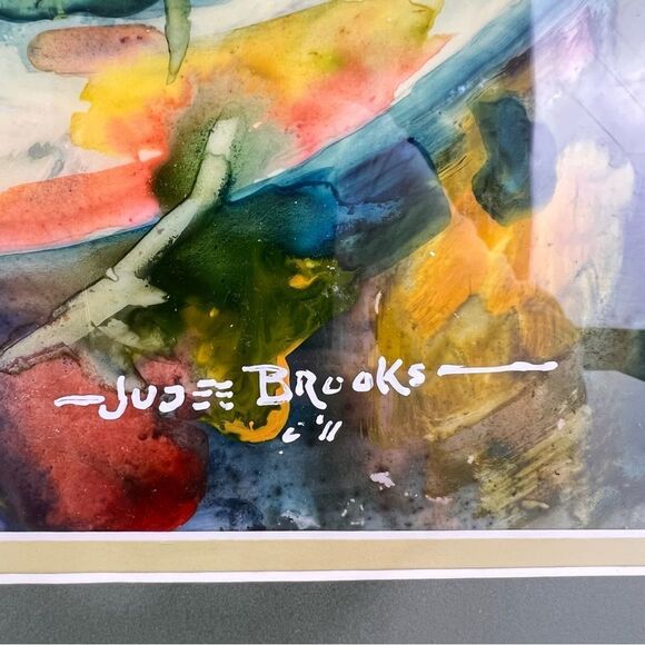 Original Watercolor Coy Koi Fish painting signed artist Judee Brooks - Picture 4 of 8